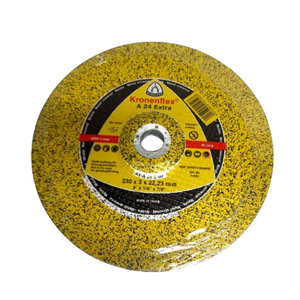 foto del prodotto trade shop set 5 pezzi disco per metallo sbavatura d.230 x 3 mm foro 22,23mm smerigliatrice 