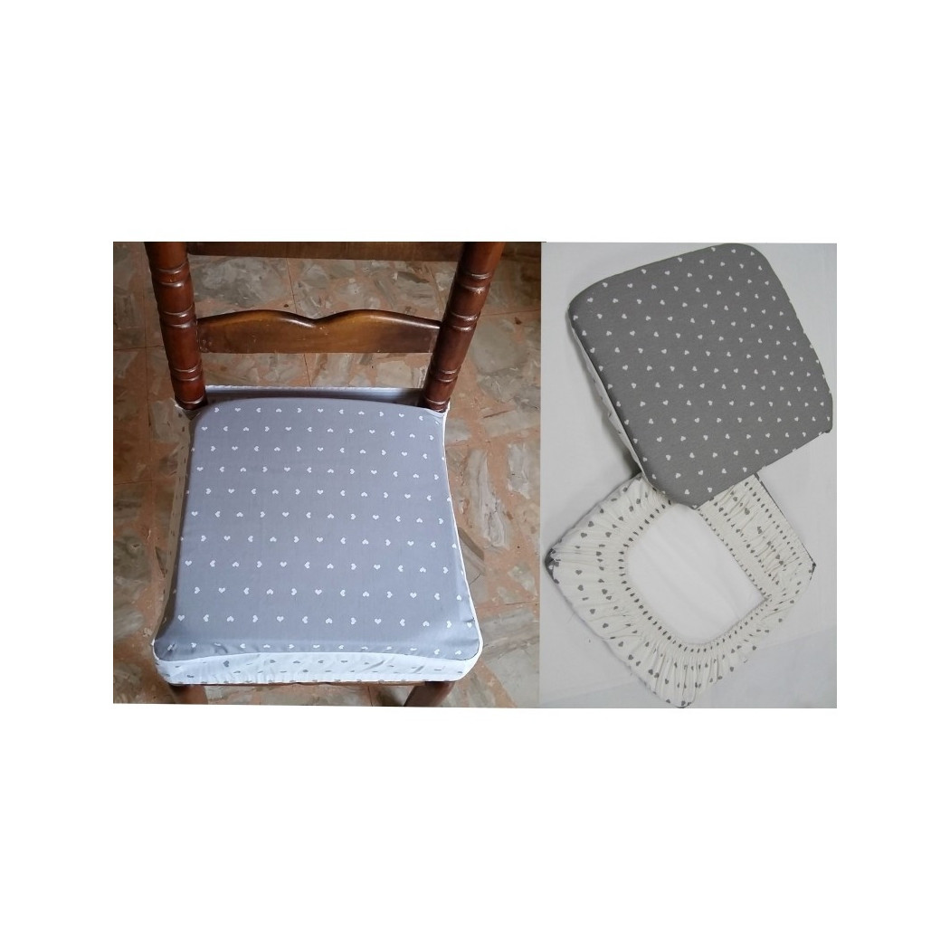 foto del prodotto trade shop set 6 coprisedia cuscini con fascia cuscino per sedie imbottito sfoderabile 