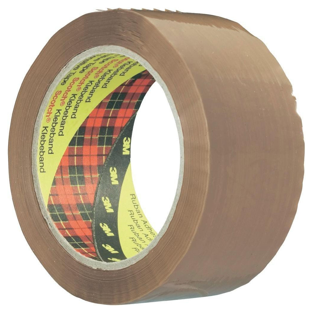 foto del prodotto trade shop set 6 pezzi nastro adesivo avana rotolo 4.8cm x 30 m da imballaggio scatole 