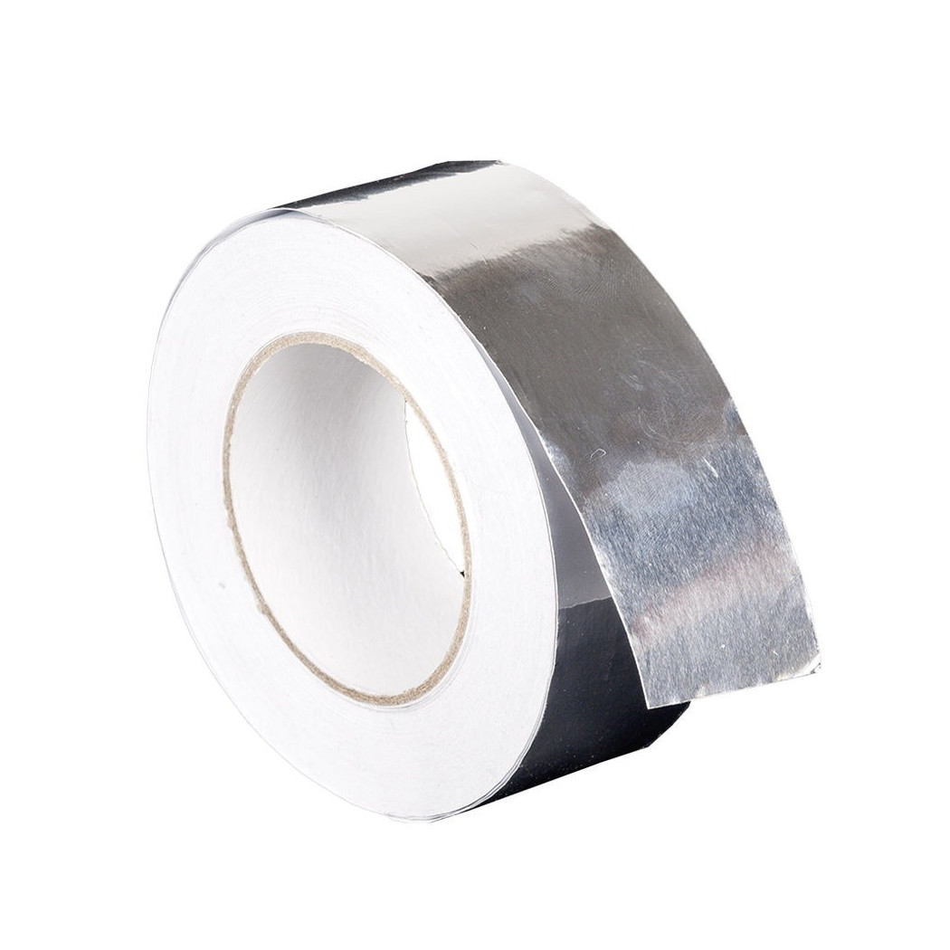 foto del prodotto trade shop set 6 pezzi rotoli rotolo nastro adesivo imballaggio alluminio argento sicurezza 