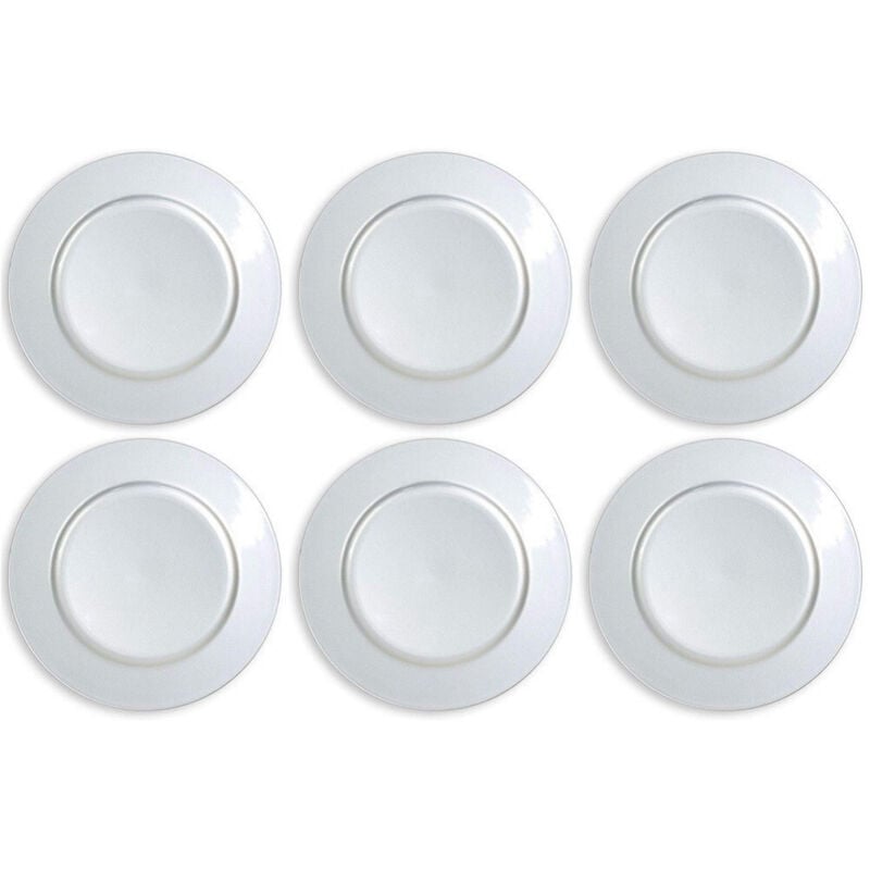 foto del prodotto trade shop set 6 sottopiatti natalizi colore argento addobbi natalizio decorazioni natale 