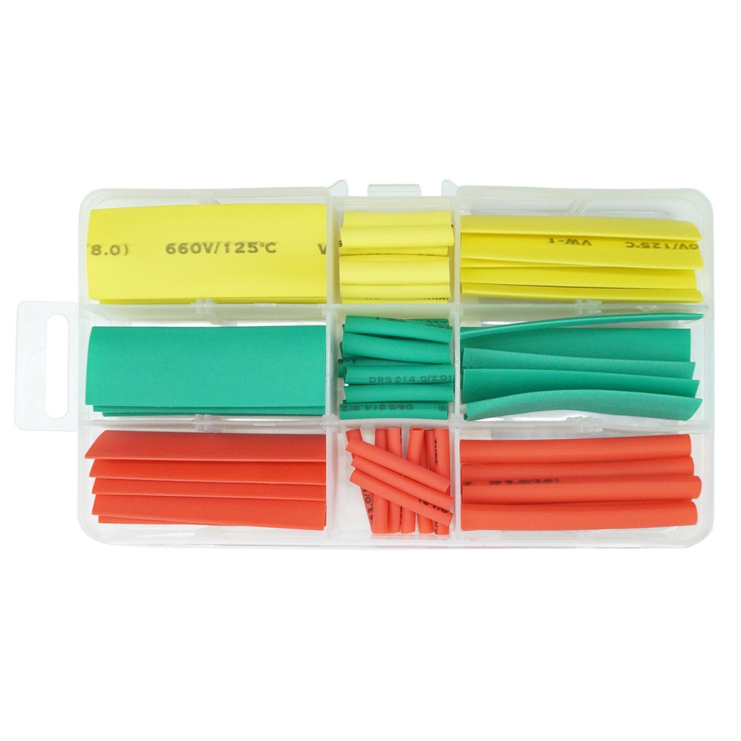 foto del prodotto trade shop set 60 guaine guaina termorestringente termoretraibile termoretrattile assortite 