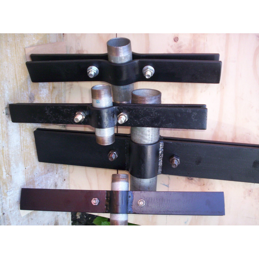 foto del prodotto trade shop - set di 3 staffe per tubi da 2 a 2 1 2 cravatte fermatubo stringenti per pozzo -