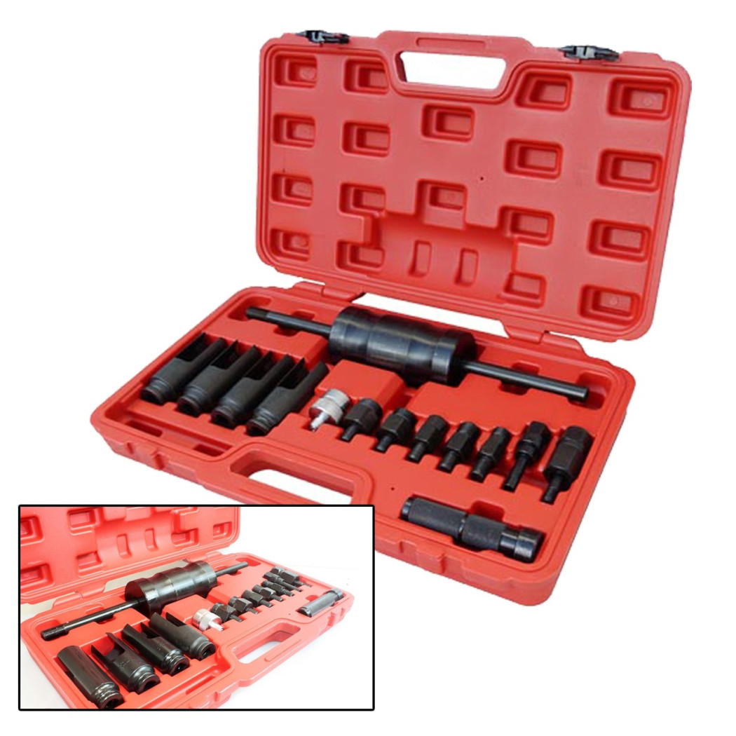 foto del prodotto trade shop set kit per estrazione iniettore iniettori universale con martello scorrevole 