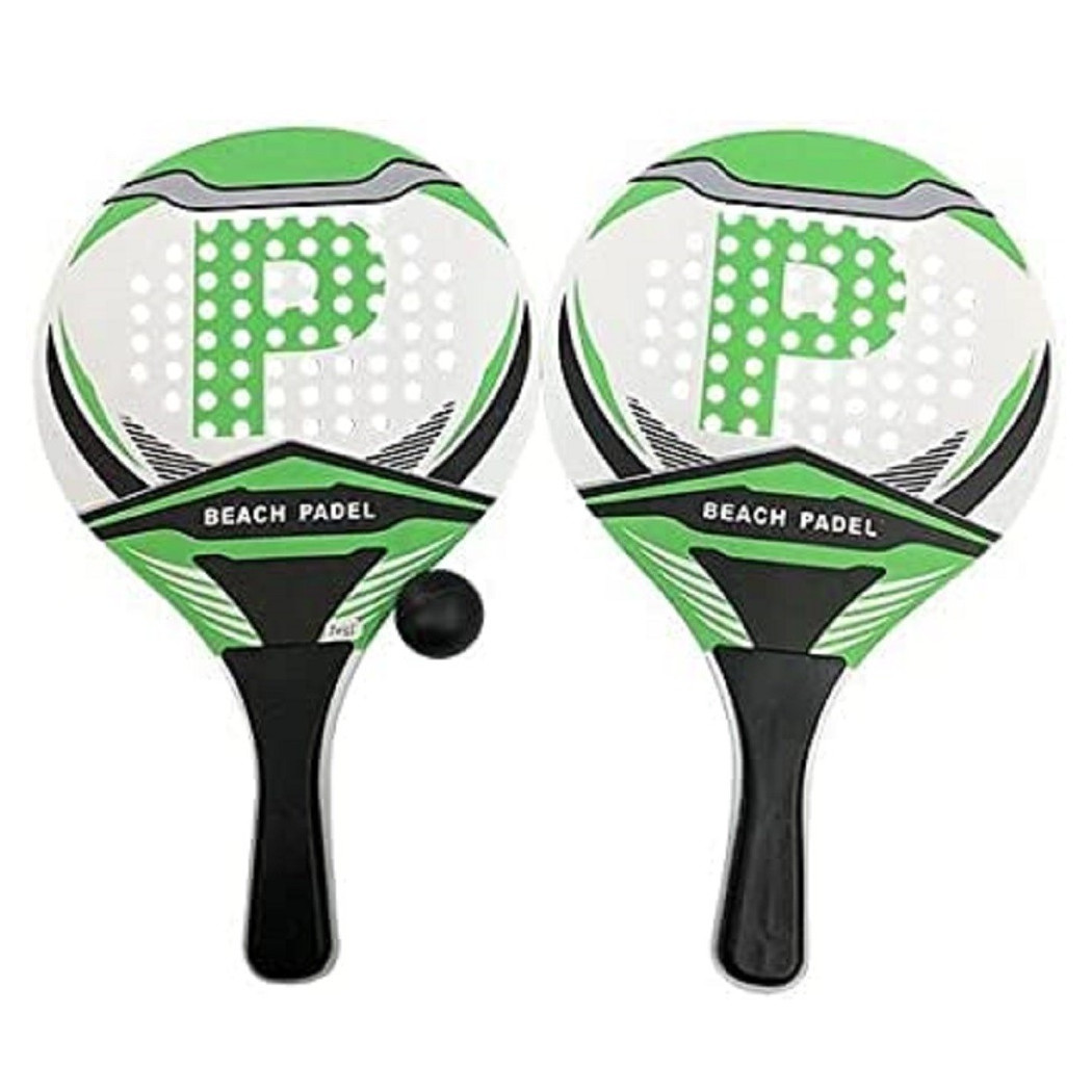 foto del prodotto trade shop set racchette da spiaggia beach ball power unisex adulto 38x23,5x0,6 cm 186160 