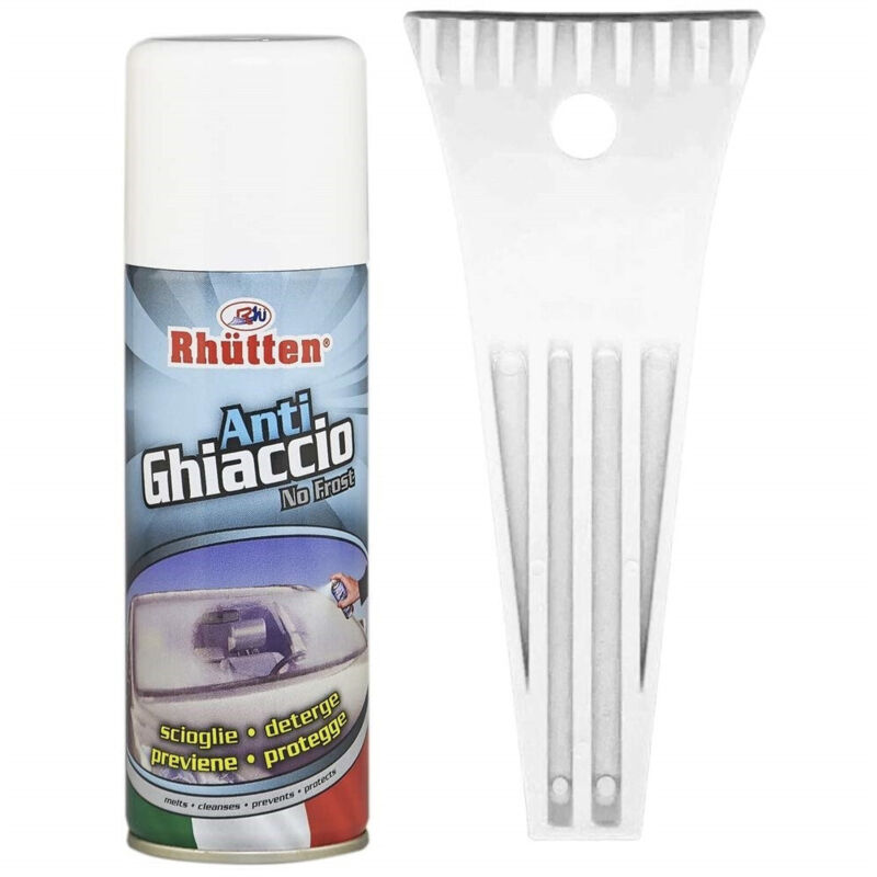 foto del prodotto trade shop set raschietto antighiaccio raschia spray ghiaccio neve 200ml parabrezza auto 