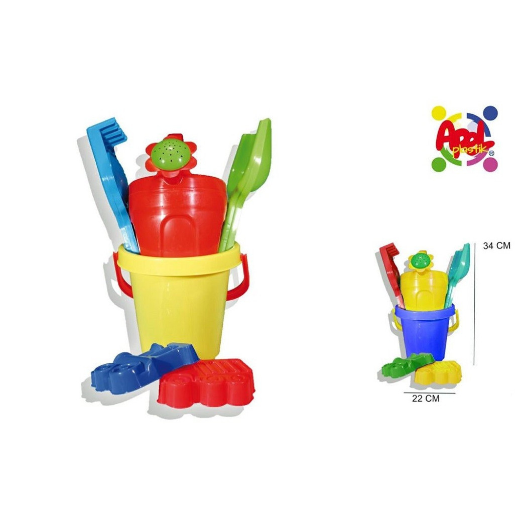 foto del prodotto trade shop set secchiello con accessori palette giochi estate mare spiaggia marine 112950a 