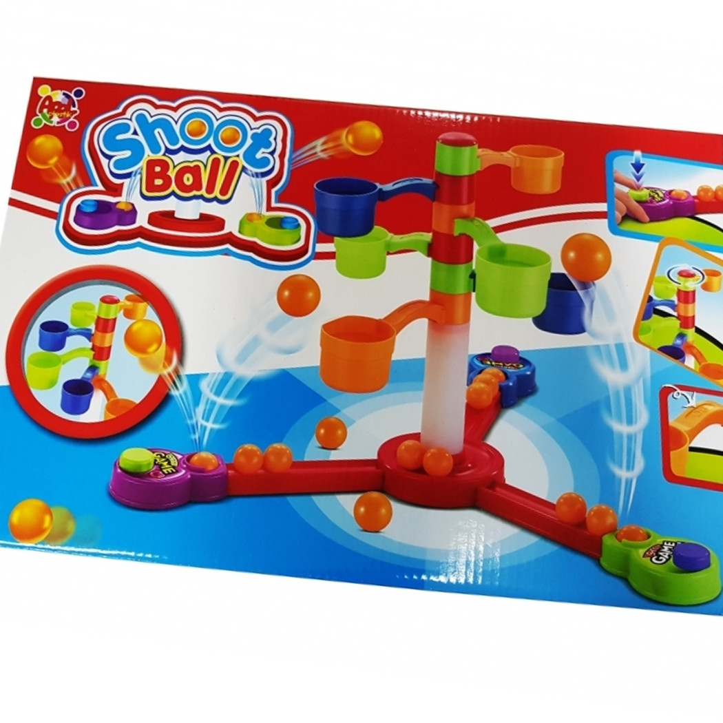 foto del prodotto trade shop set shoot ball shooter lancia 12 palline gioco mira precisione abilita 39 sportivo 