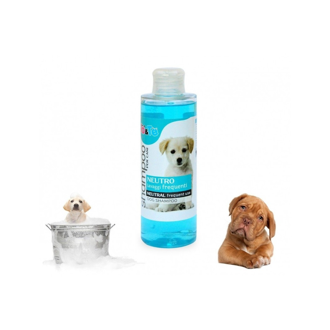 foto del prodotto trade shop shampoo neutro lavaggi frequenti 200 ml aloe vera pantenolo cani pelo morbido toelettatura made italy 