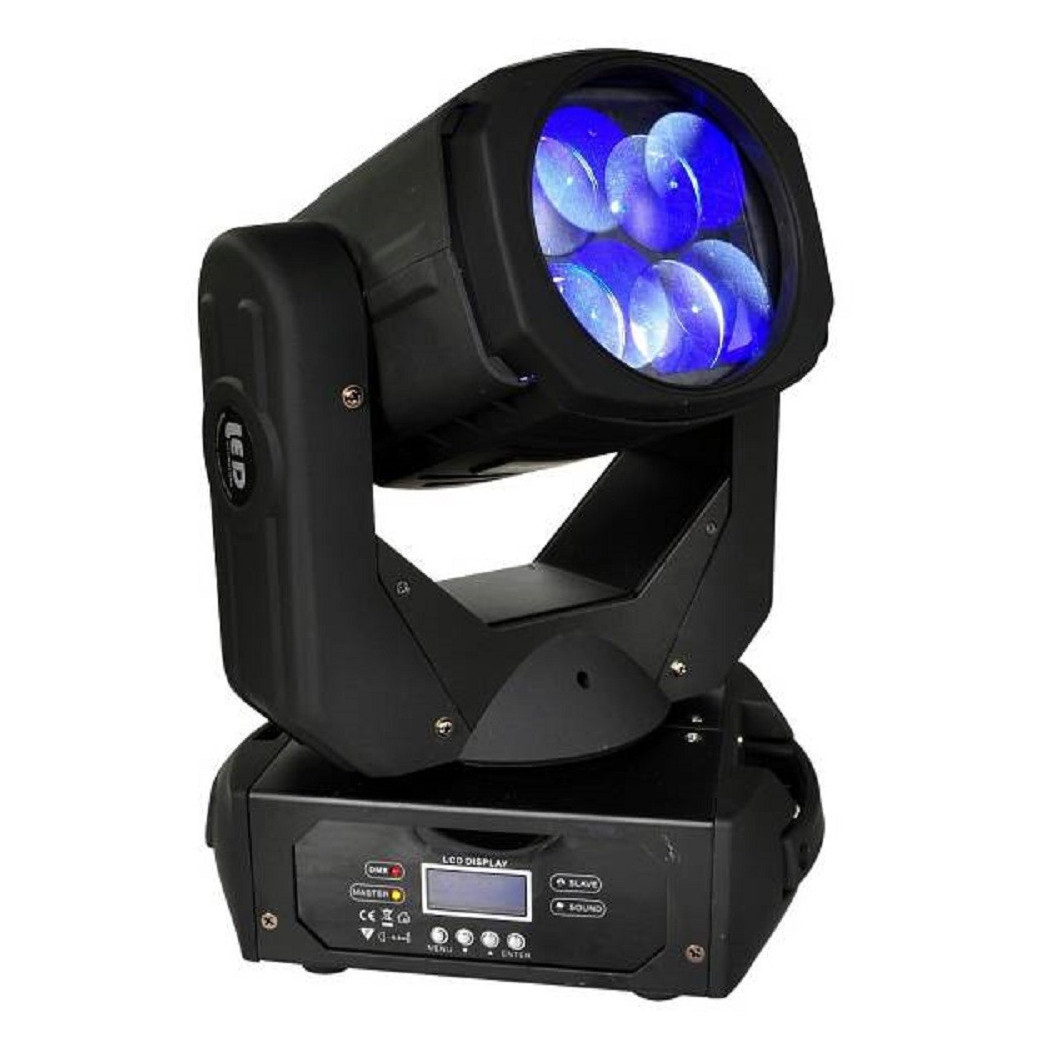 foto del prodotto trade shop sharpy super beam led 4x25 100w come 5r 2r effetti multi fascio ac powercon 
