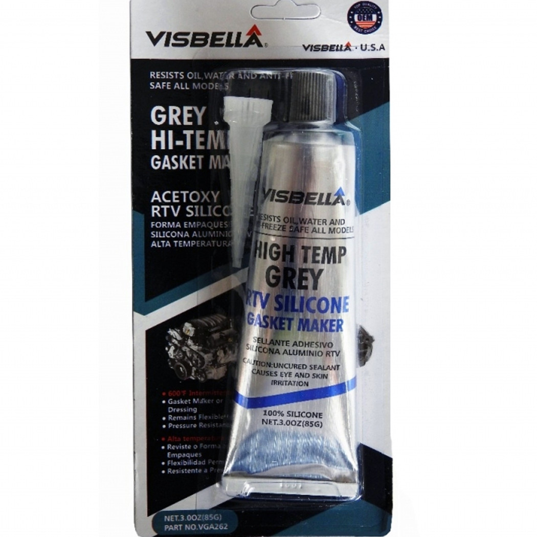 foto del prodotto trade shop silicone sigillante neutro rtv grey resistente fino 600 gradi giunti acqua olio 