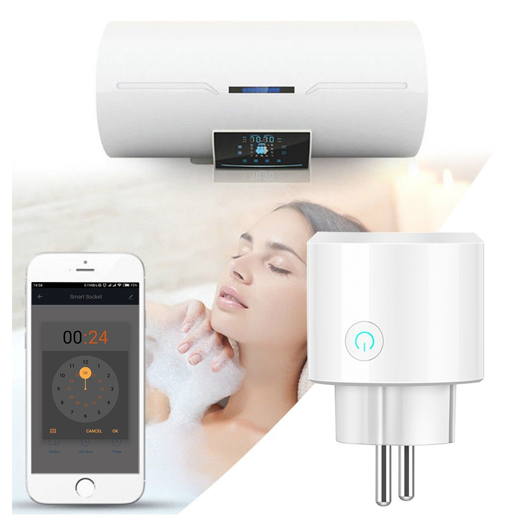 foto del prodotto trade shop smart plug presa corrente wifi timer elettrodomestici domotica per ios e android 