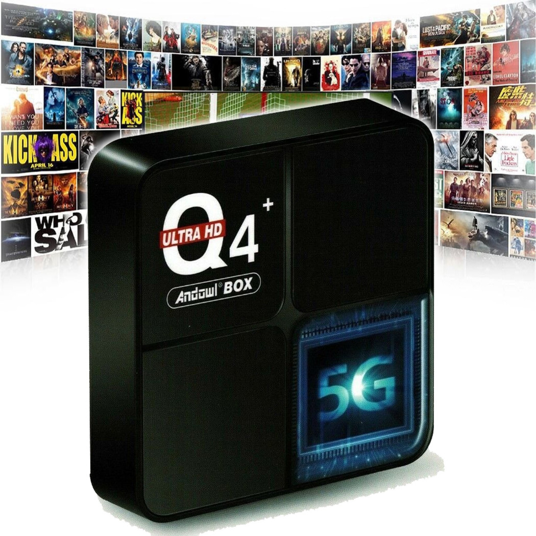 foto del prodotto trade shop smart tv box 4 gb ram 64 gb q4 mini mini pc android 10 ultra 6k telecomando 