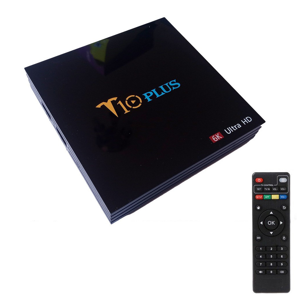 foto del prodotto trade shop smart tv box t10 plus android 9 4gb ram 64gb 4k tv gpu 5 core quad wifi 
