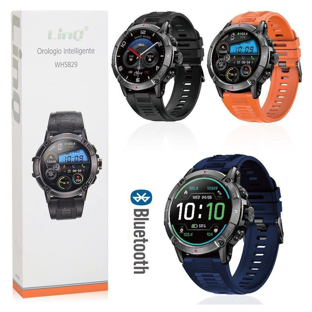 foto del prodotto trade shop smartwatch orologio intelligente bluetooth smart watch sportivo uomo wh5829 