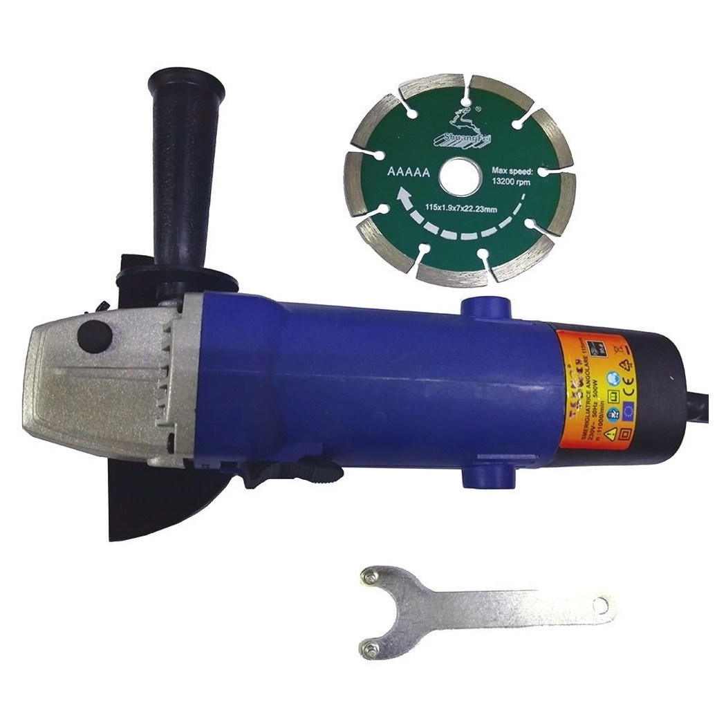 foto del prodotto trade shop smerigliatrice angolare flex 115mm 500w tg115a 115 disco diamantato in omaggio 