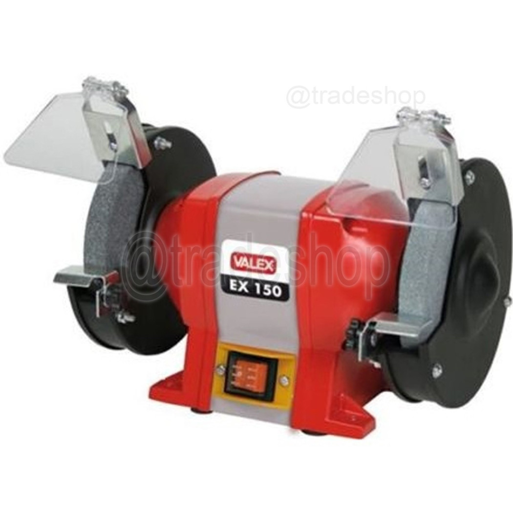 foto del prodotto trade shop smerigliatrice da banco doppia ex150 mola pietra affila 250 watt valex 1400114 