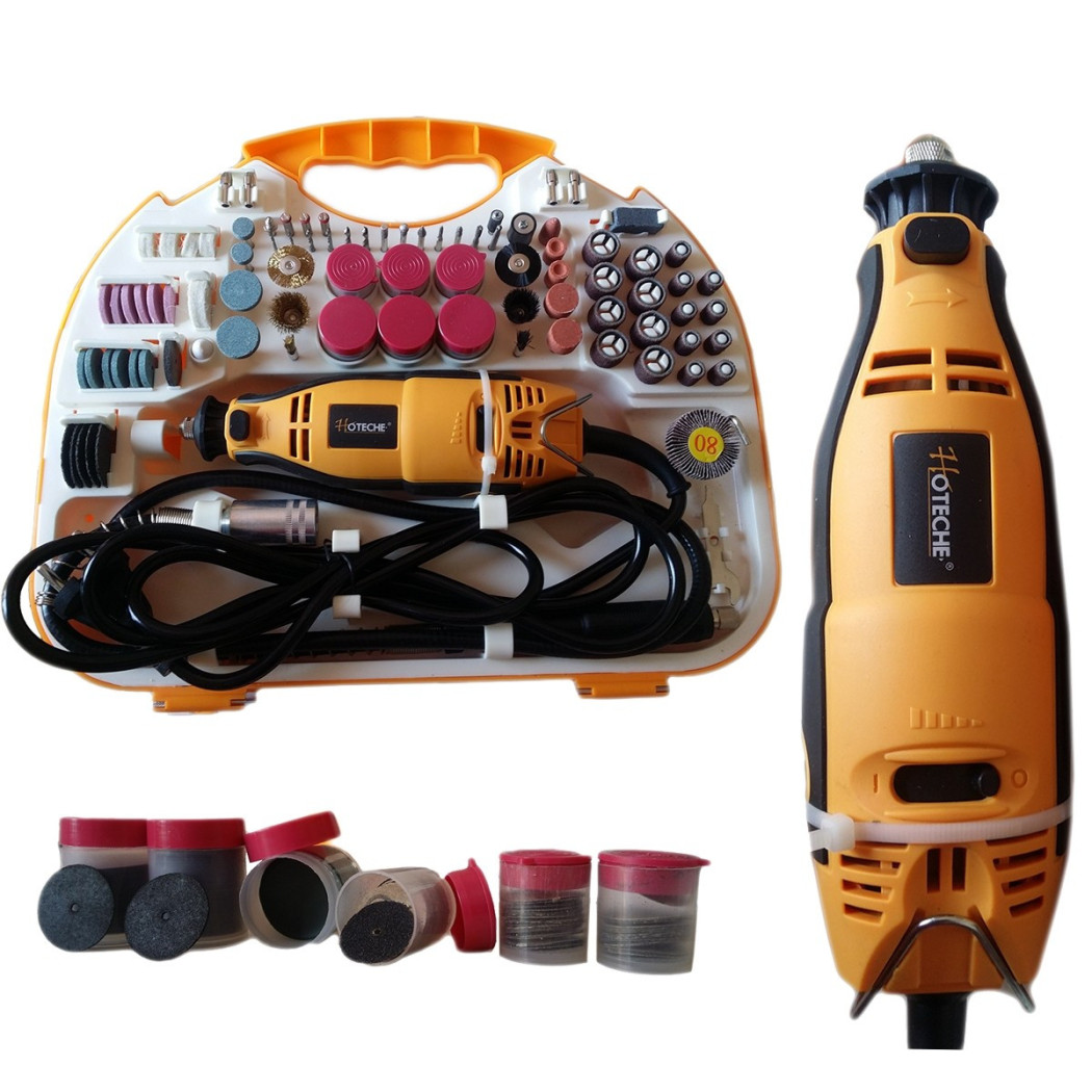 foto del prodotto trade shop smerigliatrice mini trapano fresa drimmel di precisione 160w con 210 accessori 