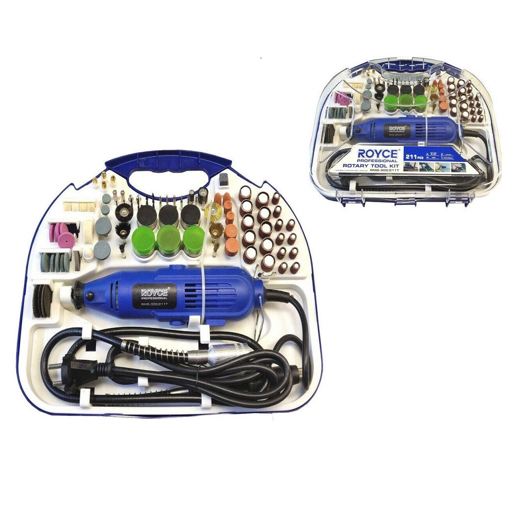 foto del prodotto trade shop smerigliatrice mini trapano fresa drimmel di precisione 300w 211 accessori 