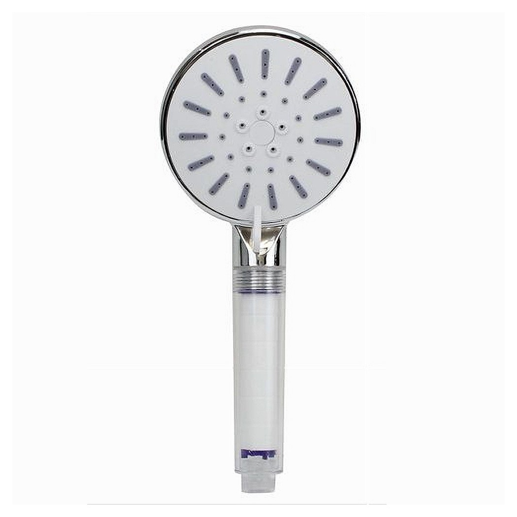 foto del prodotto trade shop soffione doccetta doccia multigetto massaggio anticalcare tondo 10.5x24.5cm 79697 