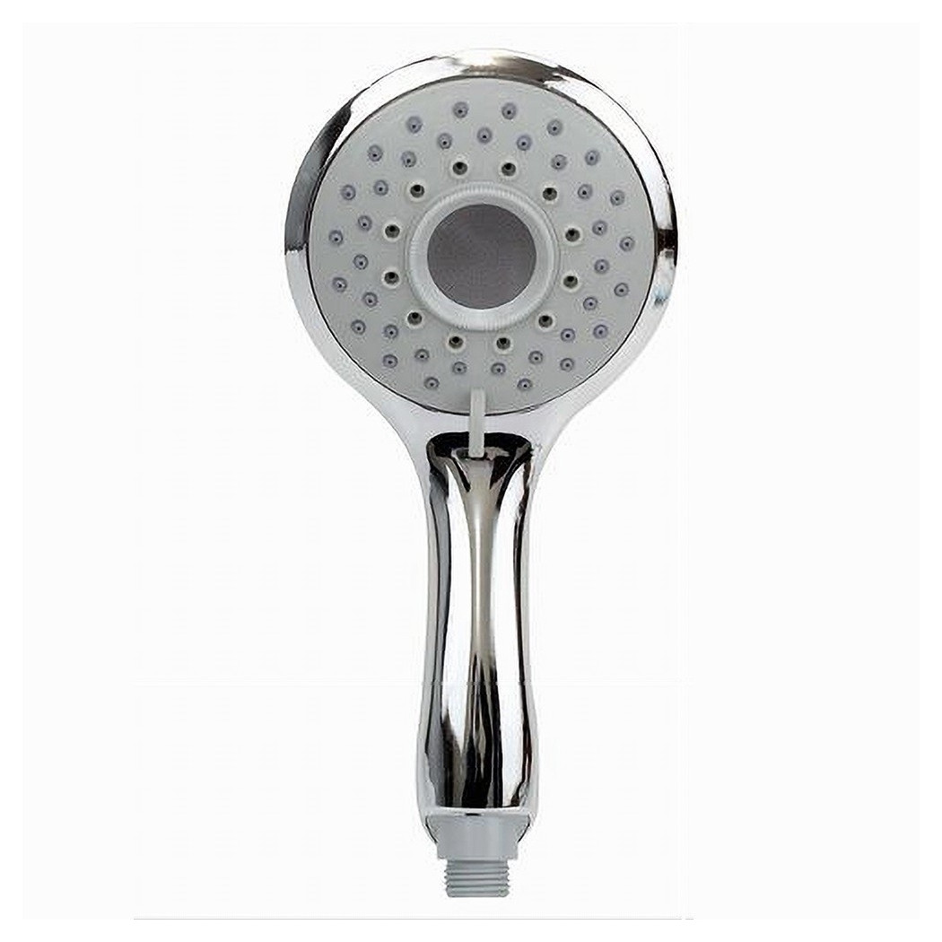 foto del prodotto trade shop soffione doccia 12x24.5cm doccetta bagno multigetto regolabile manico bombato 79706 