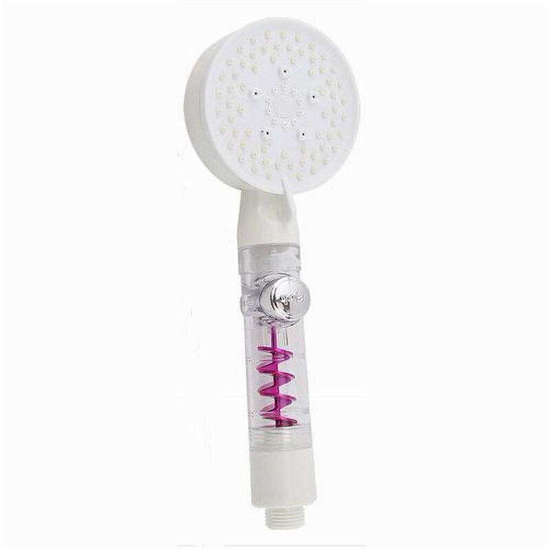 foto del prodotto trade shop soffione doccia multigetto flusso d 39 acqua curvo pulsante doccetta 9x25.5cm 87530 
