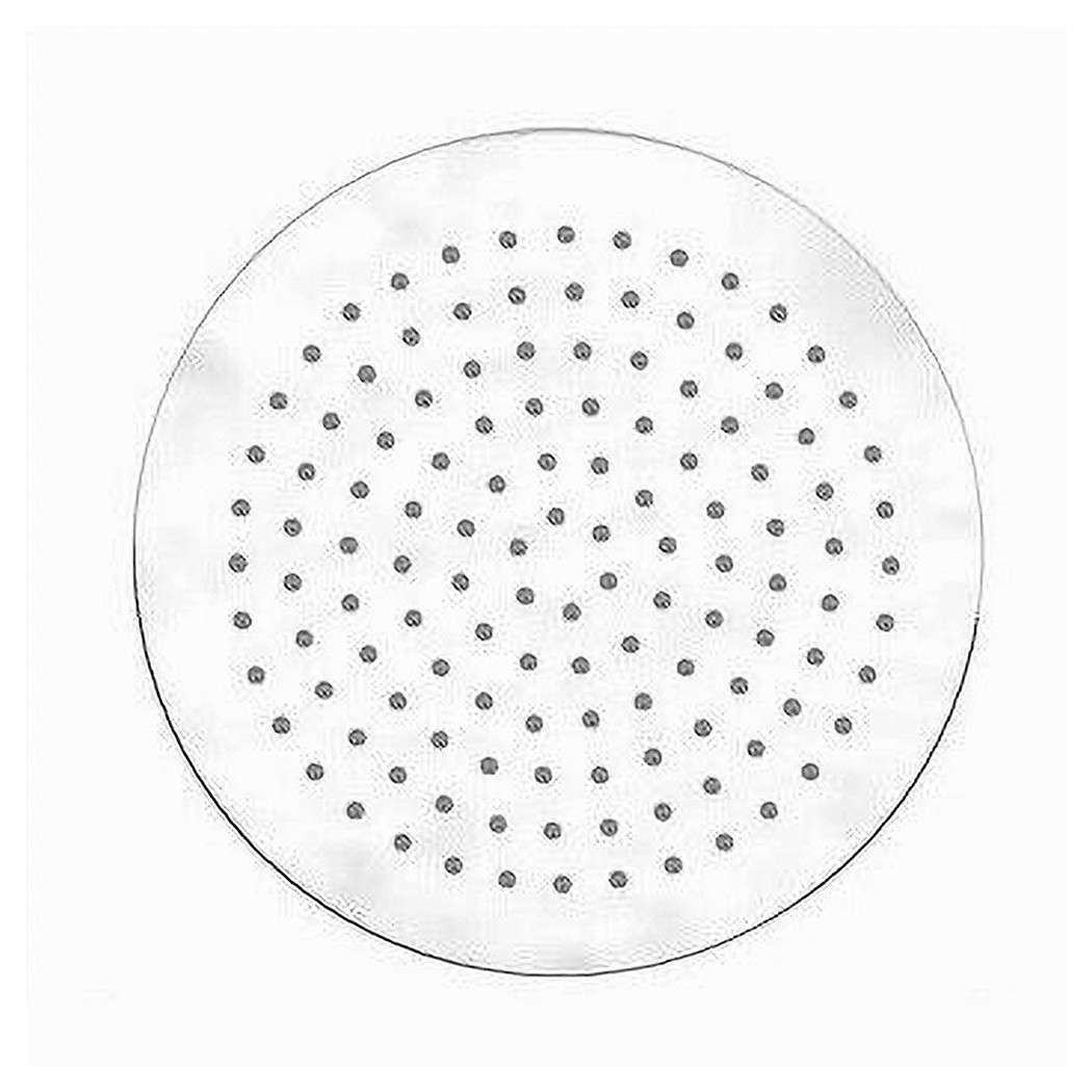 foto del prodotto trade shop soffione doccia rotondo 25cm ugelli fori bagno miscelatore cromato attacco 69120 