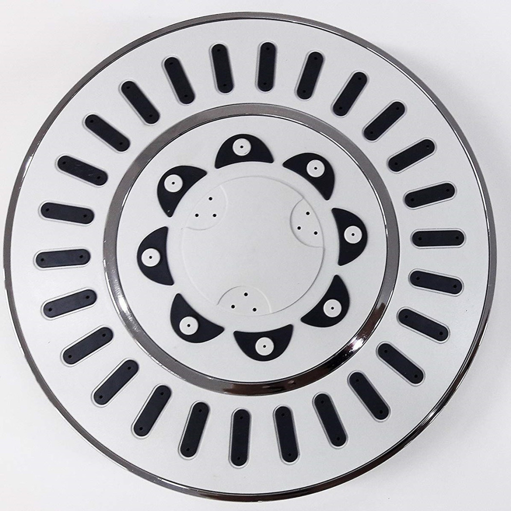 foto del prodotto trade shop soffione doccia rotondo bianco 8 52342 19 cm acciaio orientabile ultra flat 