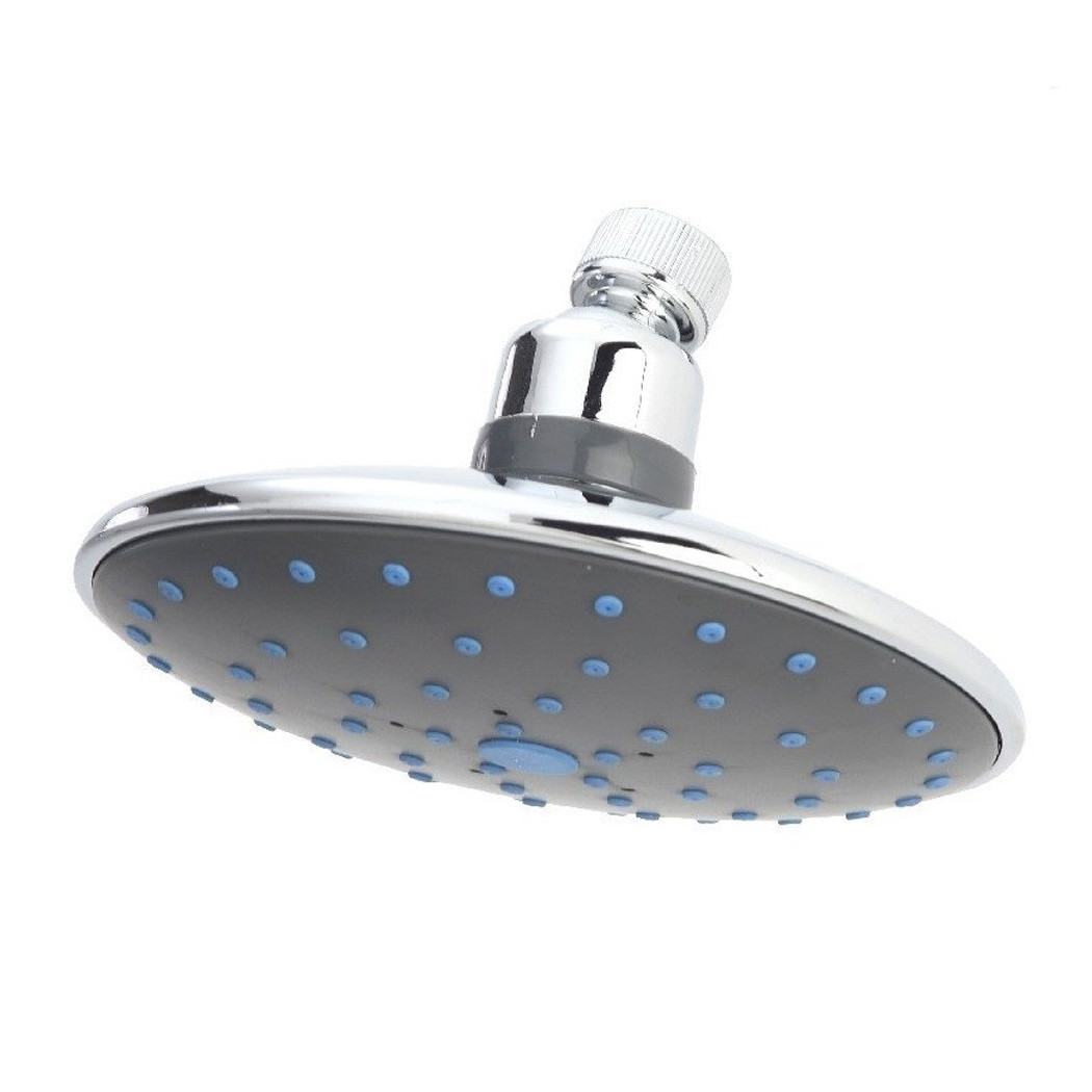 foto del prodotto trade shop soffione doccia tondo diametro 16 cm in abs cromato miscelatore shower 