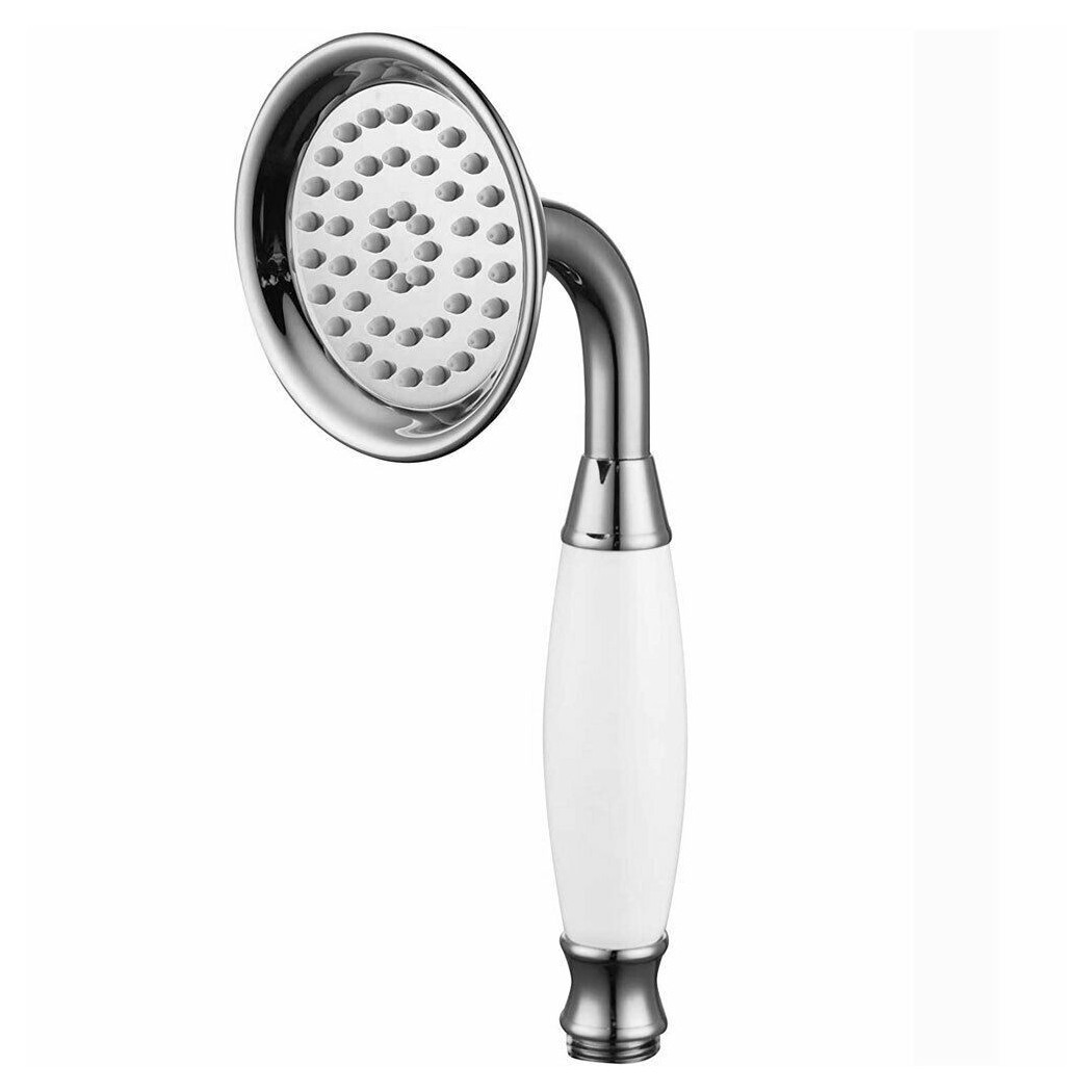 foto del prodotto trade shop soffione doccia vasca stile retr abs cromato lucido attacco 1 2 doccetta 69040 