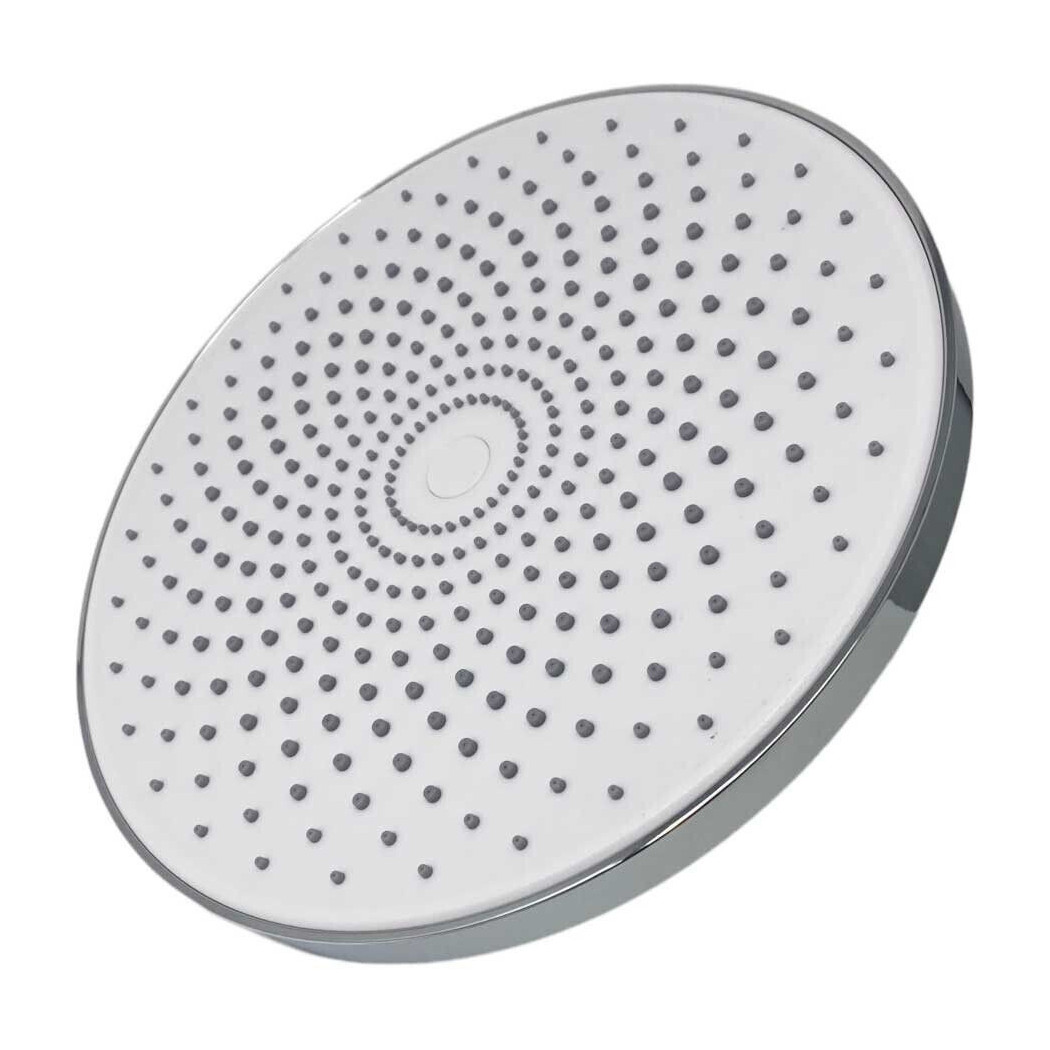 foto del prodotto trade shop soffione per doccia bagno rotondo 22 cm in abs doccetta cromato attacco 1 2 quot 79371 