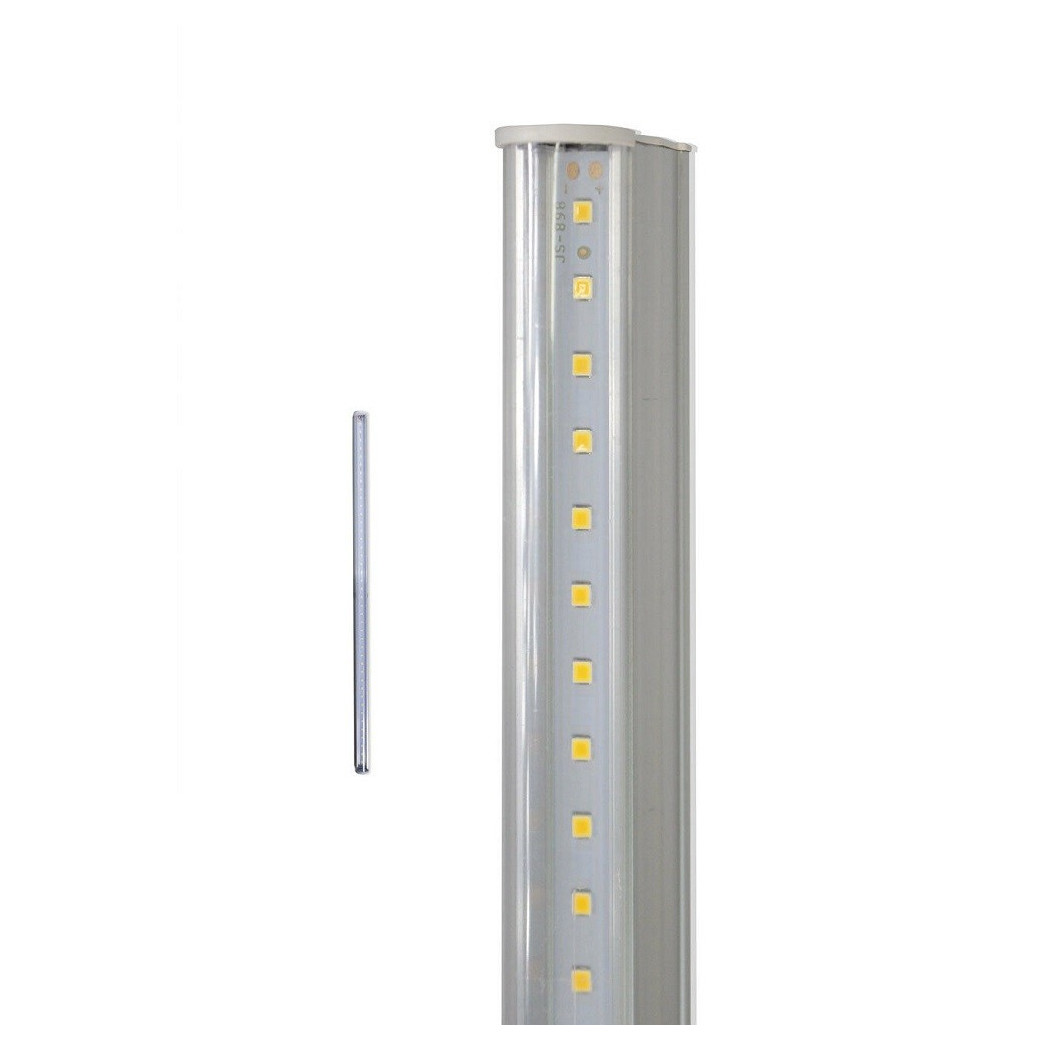 foto del prodotto trade shop sottopensile led smd trasparente reglette plafoniera 30 60 90 cm 6500 3000 4000k bianco naturale 60 cm 