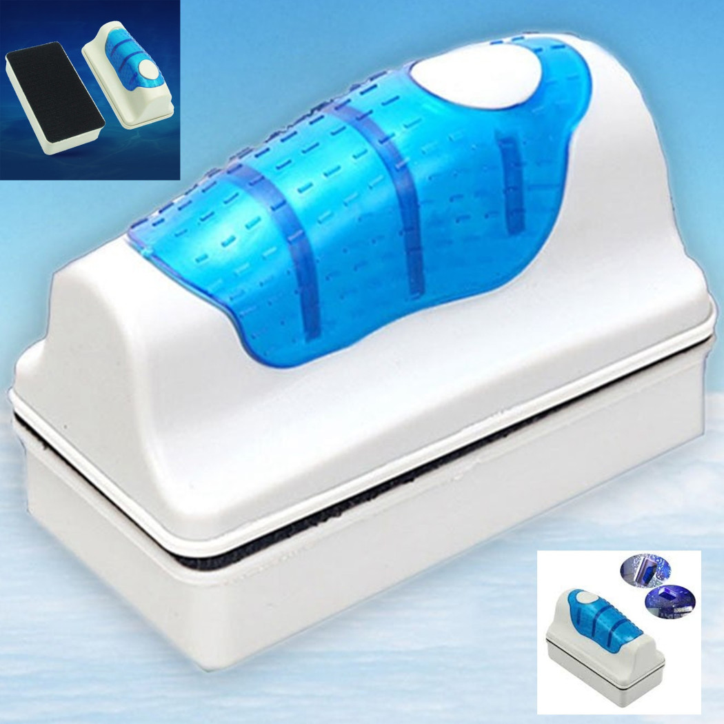 foto del prodotto trade shop spazzola magnetica acquario galleggiante calamita spessore 6 10mm pulizia 