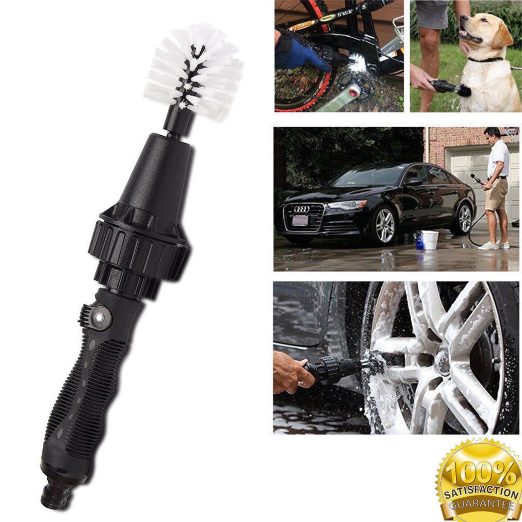 foto del prodotto trade shop spazzola rotante acqua pulisci moto auto bicicletta lavaggio cerchioni brushhero 