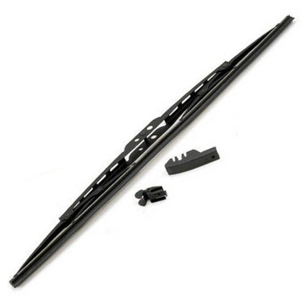 foto del prodotto trade shop spazzola tergicristallo standard singola per auto in metallo e gomma 61 cm 