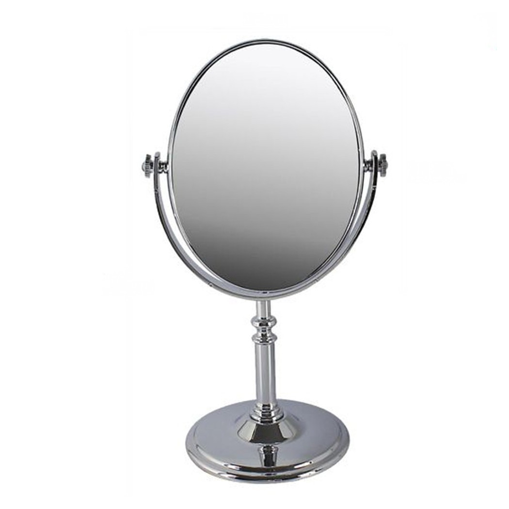 foto del prodotto trade shop specchio da tavolo make up trucco accessorio bagno donna da 29 cm ovale 52769 