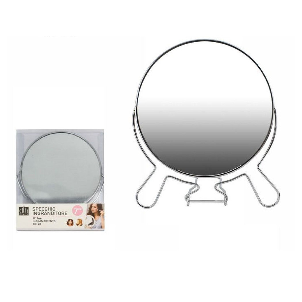 foto del prodotto trade shop specchio per cosmetici rasoio barba trucco make up ingrandimento 7 pvc 07094 