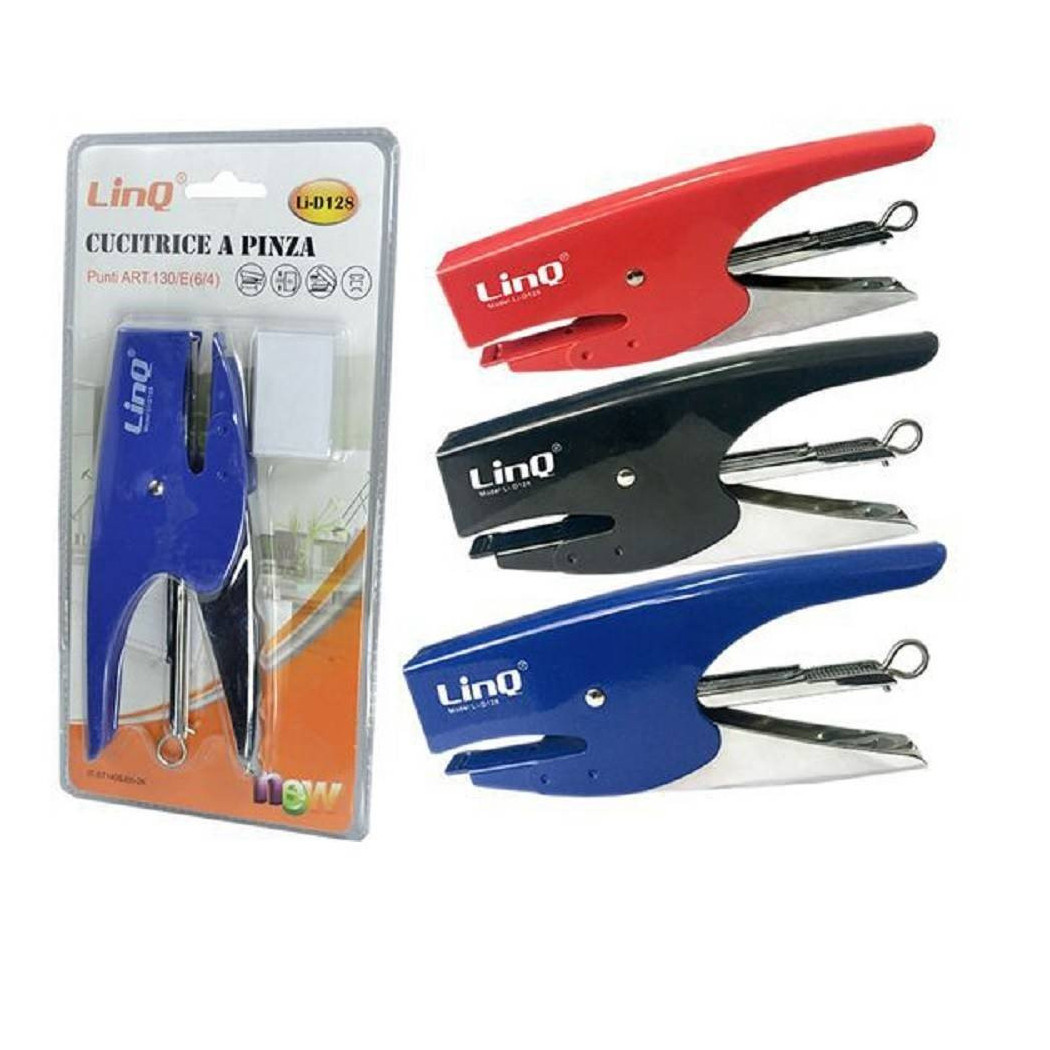 foto del prodotto trade shop spillatrice cucitrice a pinza punti metallici 130 e 6 4 1000 punti li d128 