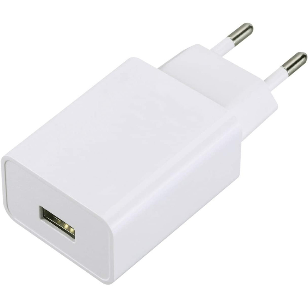 foto del prodotto trade shop spina caricabatterie usb smartphone 2.1a ricarica veloce per presa muro q cd013 