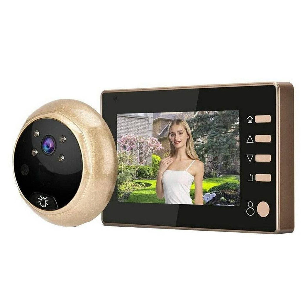 foto del prodotto trade shop - spioncino elettronico digitale porta campanello con monitor 4.3'' con fotocamera -