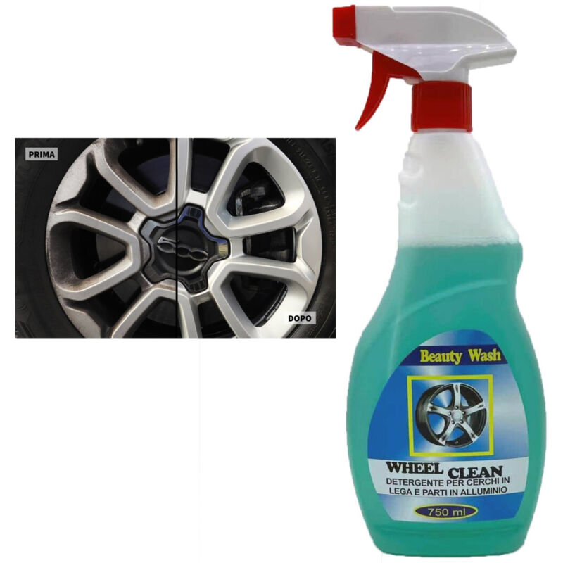 foto del prodotto trade shop spray detergente ravvivante per cerchi in lega auto e parti alluminio da 750ml 