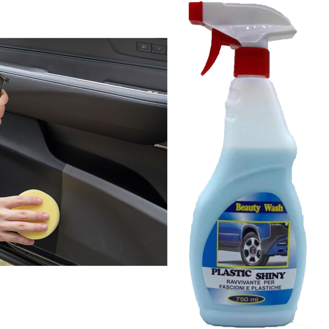 foto del prodotto trade shop spray detergente ravvivante per fascioni e plastiche passsa ruota auto da 750ml 