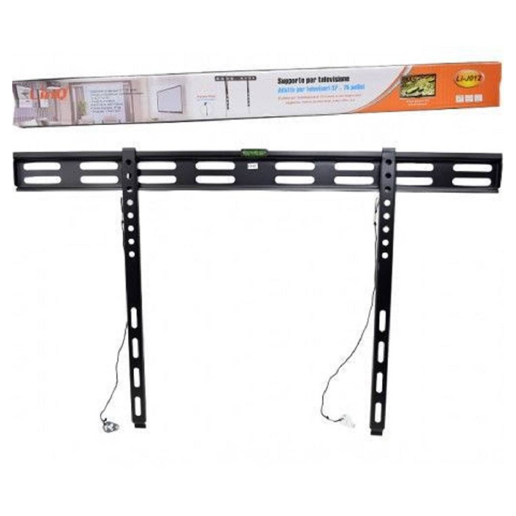 foto del prodotto trade shop staffa porta tv a muro suppporto per tv da 37 a 75 con livella con bolla li j012 