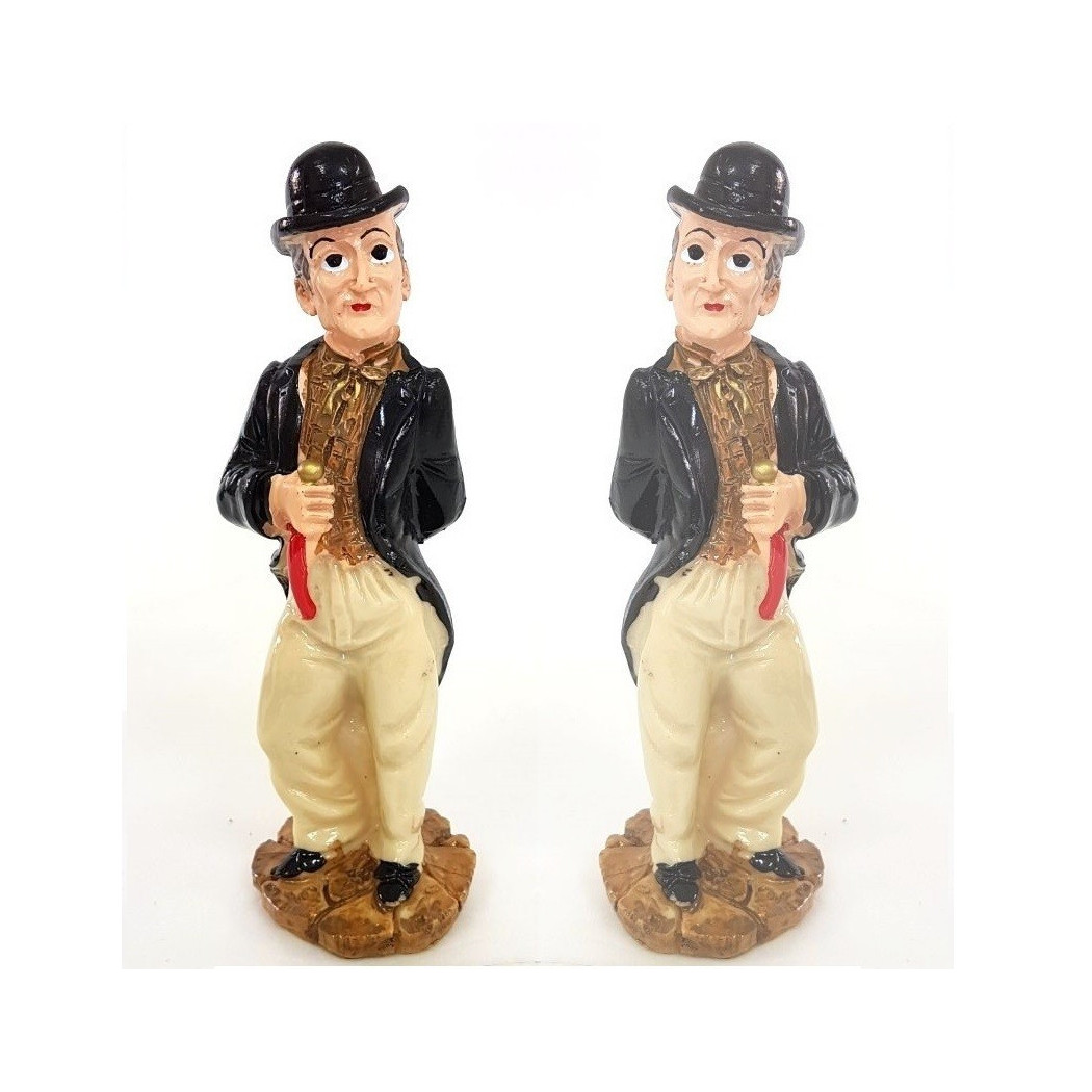 foto del prodotto trade shop statuina portafortuna decorazione tot con cornetto in resina 11,5cm 