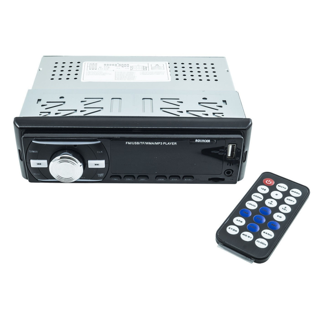 foto del prodotto trade shop stereo autoradio auto radio fm mp3 usb slot sd mmc aux orologio digitale 6247 