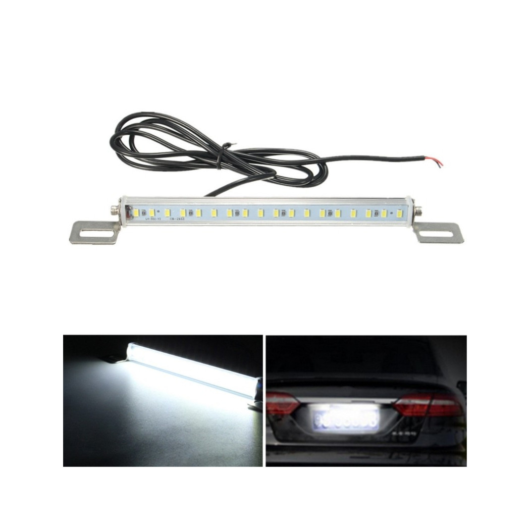 foto del prodotto trade shop strip led bianco freddo per targa 15w 12v retromarcia retro marcia universale 