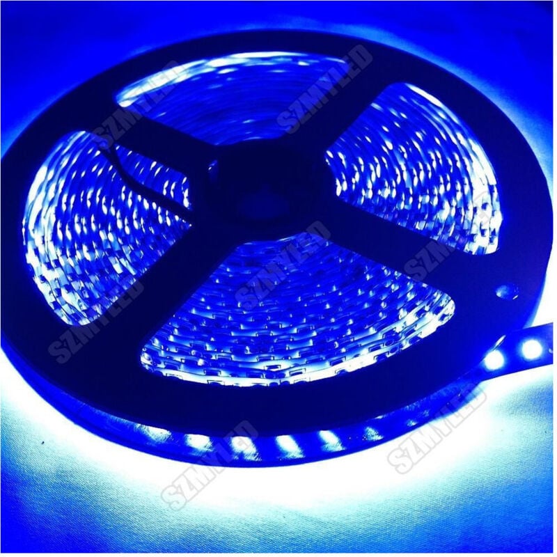 foto del prodotto trade shop strip smd bobina striscia led 5050 flessibile 5mt adesiva interno esterno ip65 blu 