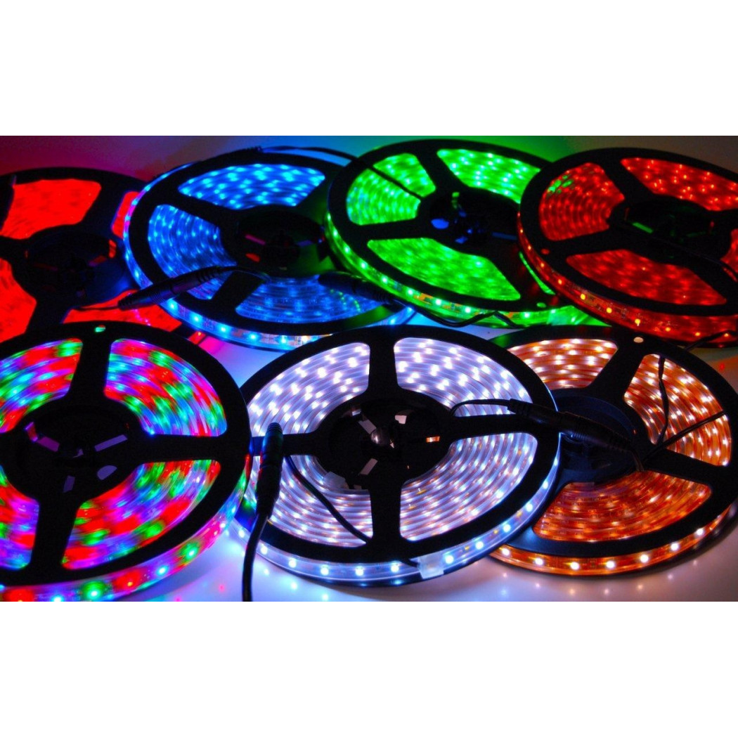 foto del prodotto trade shop strip striscia led 5m 3528 5050 5630 300 led impermeabile fredda calda rgb rgb smd 3528 2 ampere 