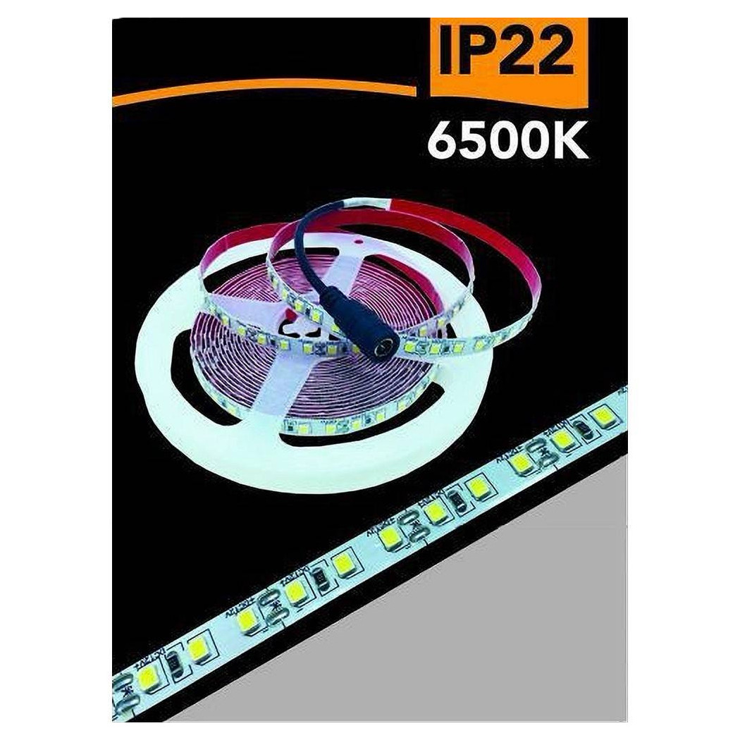 foto del prodotto trade shop striscia led 2835 strip 5mt bobina luce 3000k 4000k 6500k blu ip22 2835 12v bianco freddo 