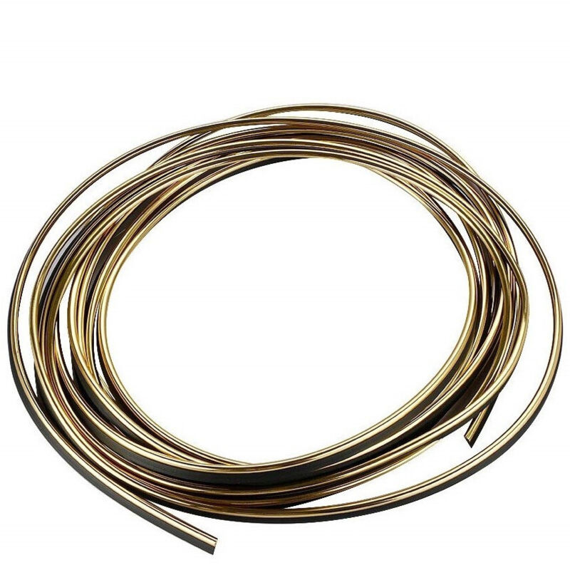 foto del prodotto trade shop striscia profilo decorativa adesivo cromato cromata oro ws1180 5 metri auto 